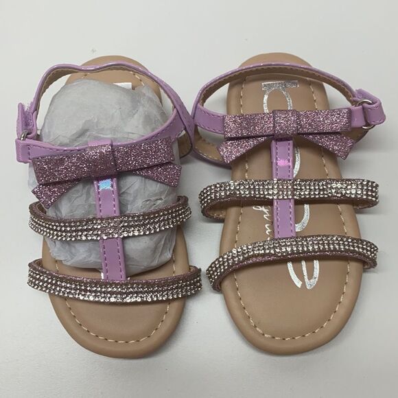 🔥BEBE GIRLS SANDALS KIDS SZ 7 New (200) - Picture 2 of 6